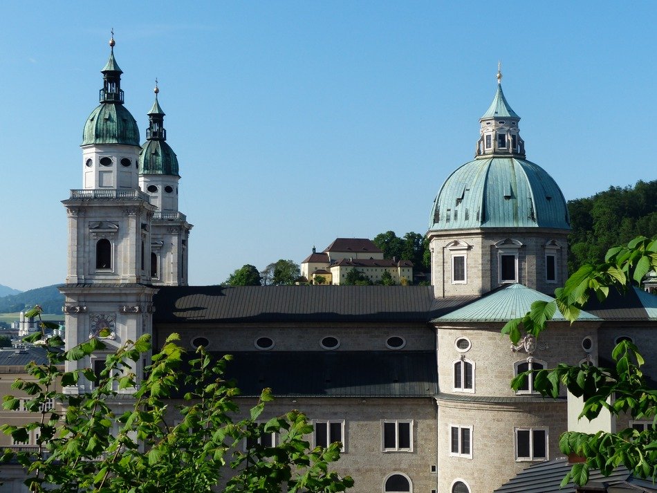 Towers of the cathedral in Salzburg