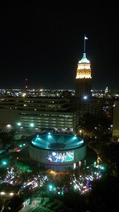 City of San Antonio at night
