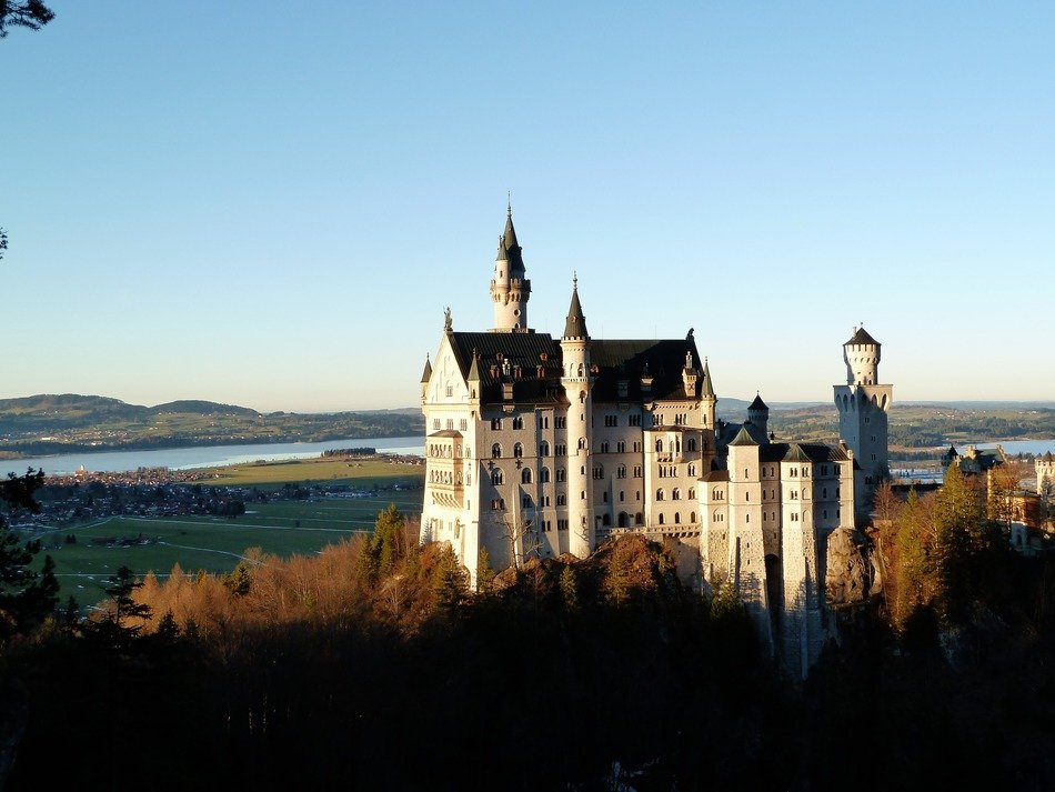 architecture of the castle in Bavaria