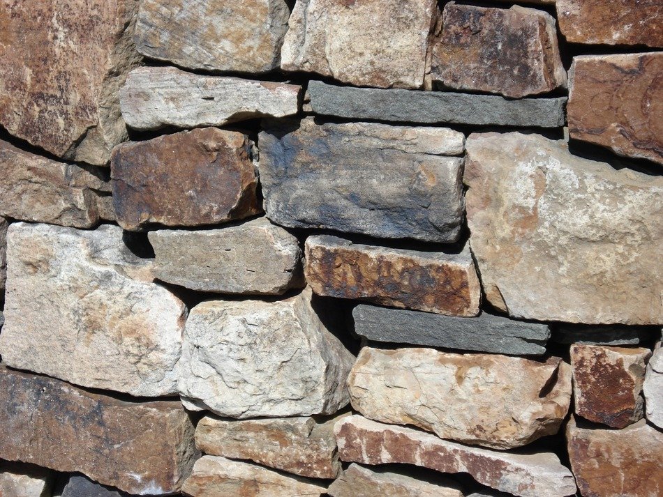 old rough stone wall