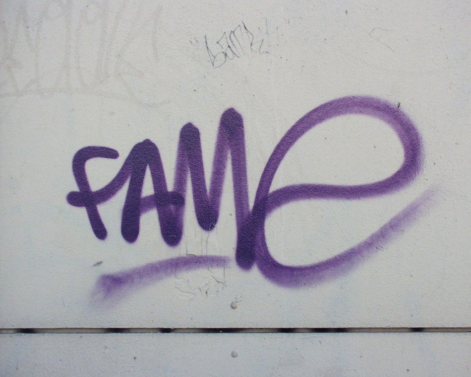graphic graffiti on the wall