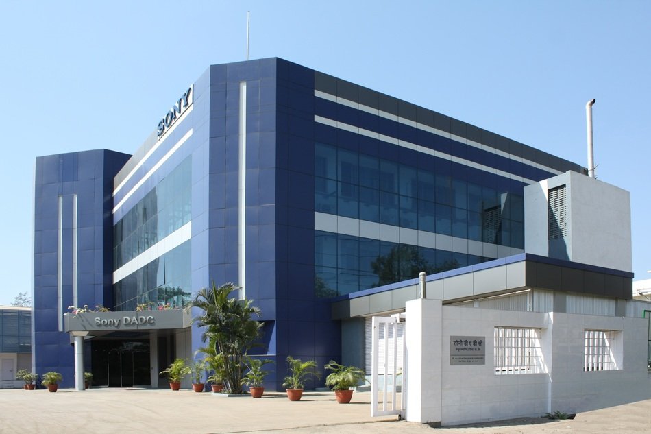 business building of sony dadc at sunny day