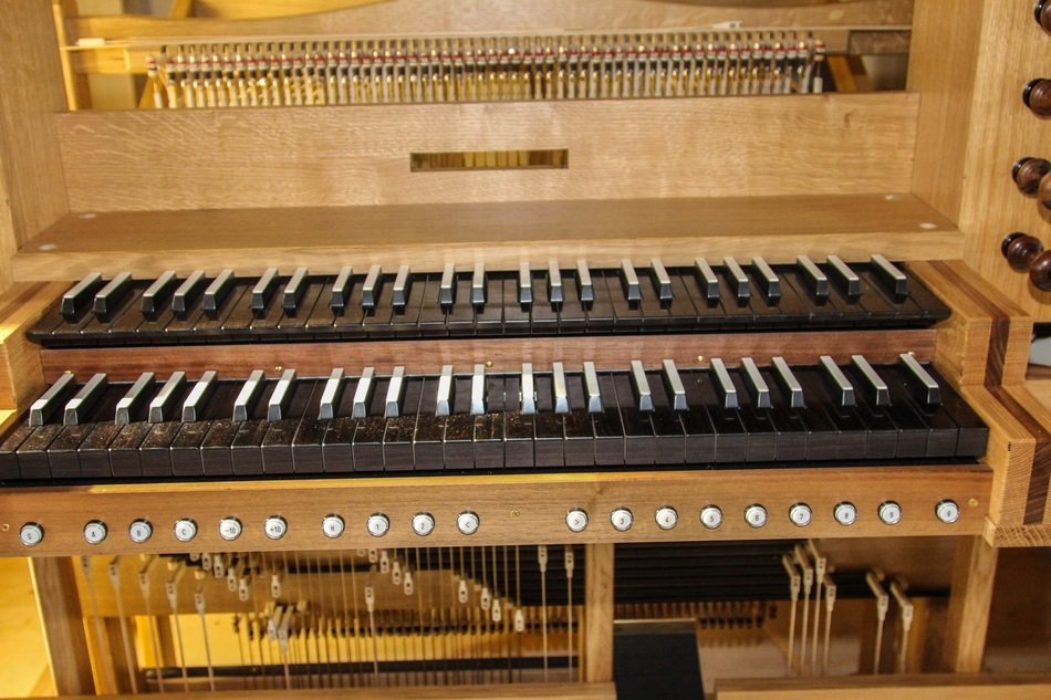 strings and manuals of organ