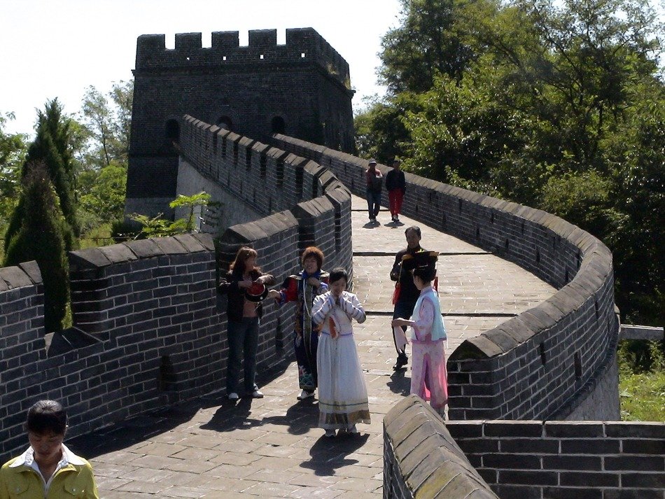 Musicians at the Great Wall of China