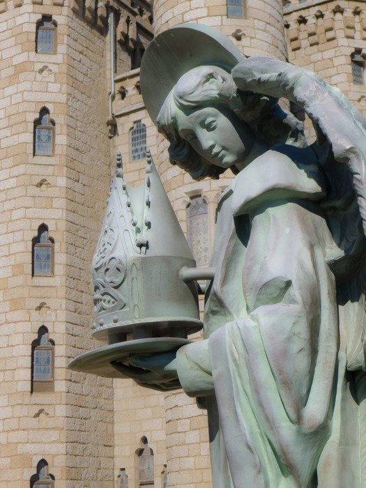 Angel statue near the castle