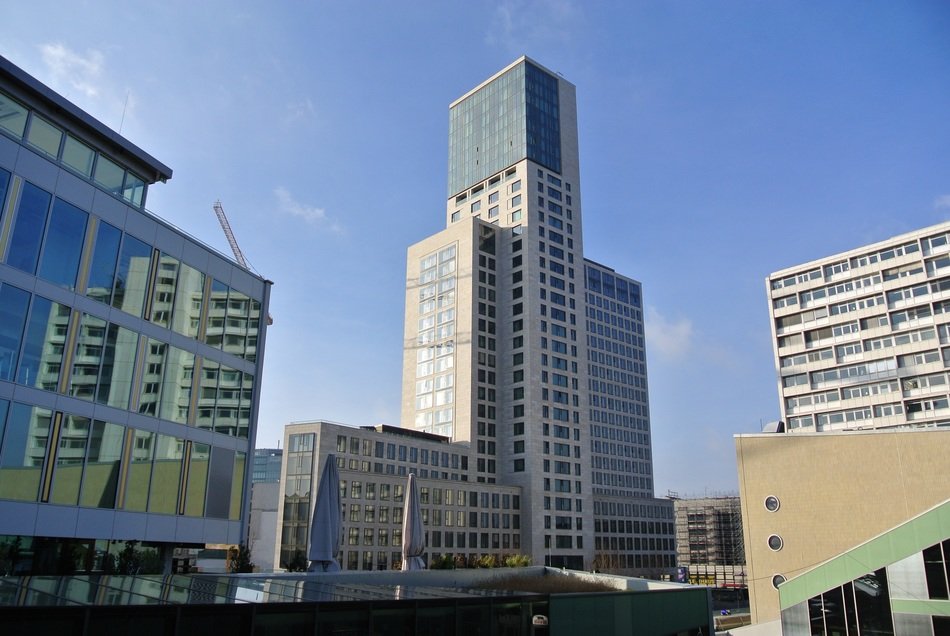 high-rise buildings in city, germany, berlin