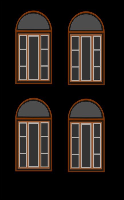 wallpaper with hose windows