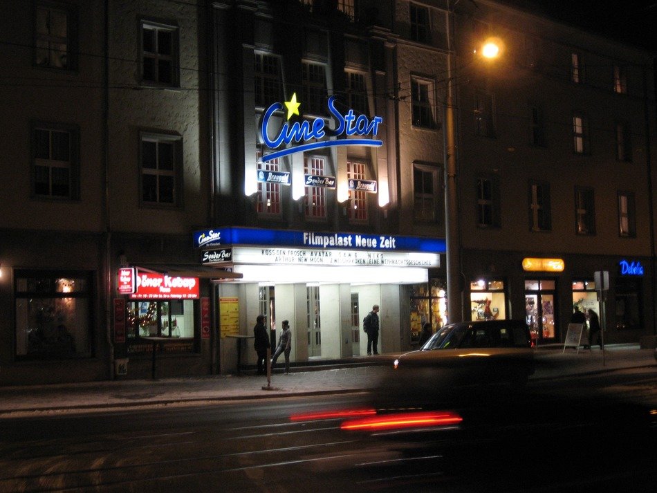 night street in nordhausen