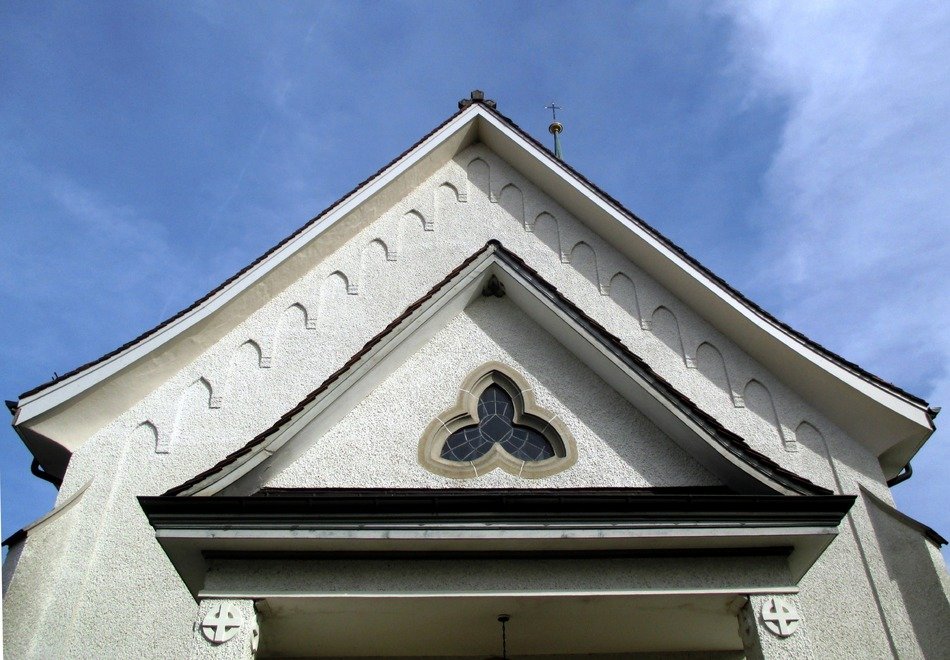 western portal of the church on Lake Constance
