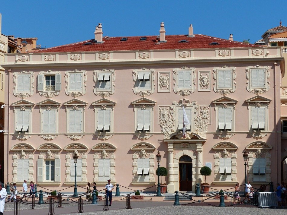 Facade of the building in Monaco
