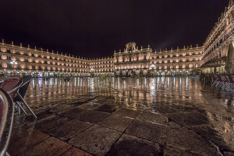 The Plaza Mayor in Salamanca