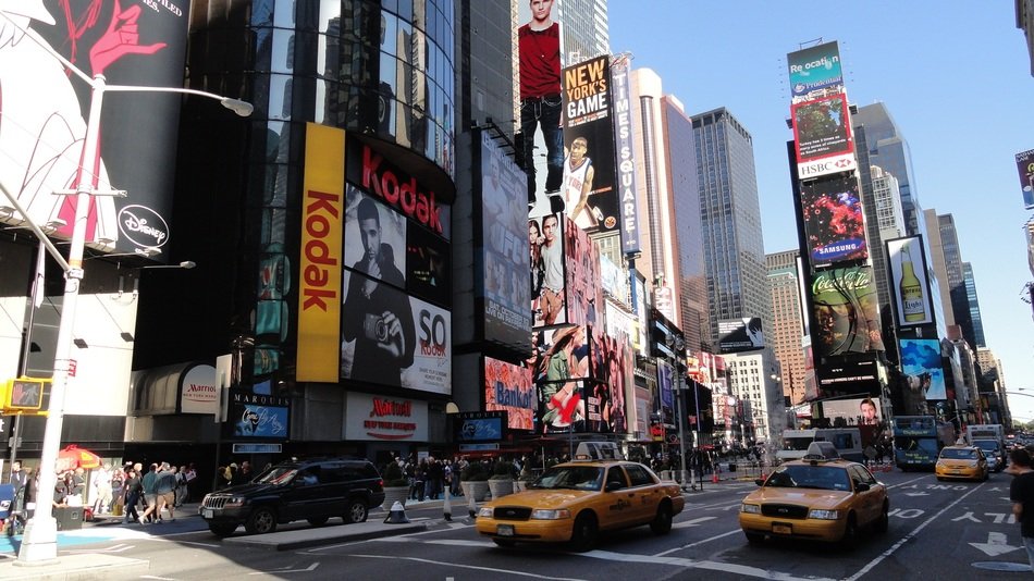 times square in the daytime