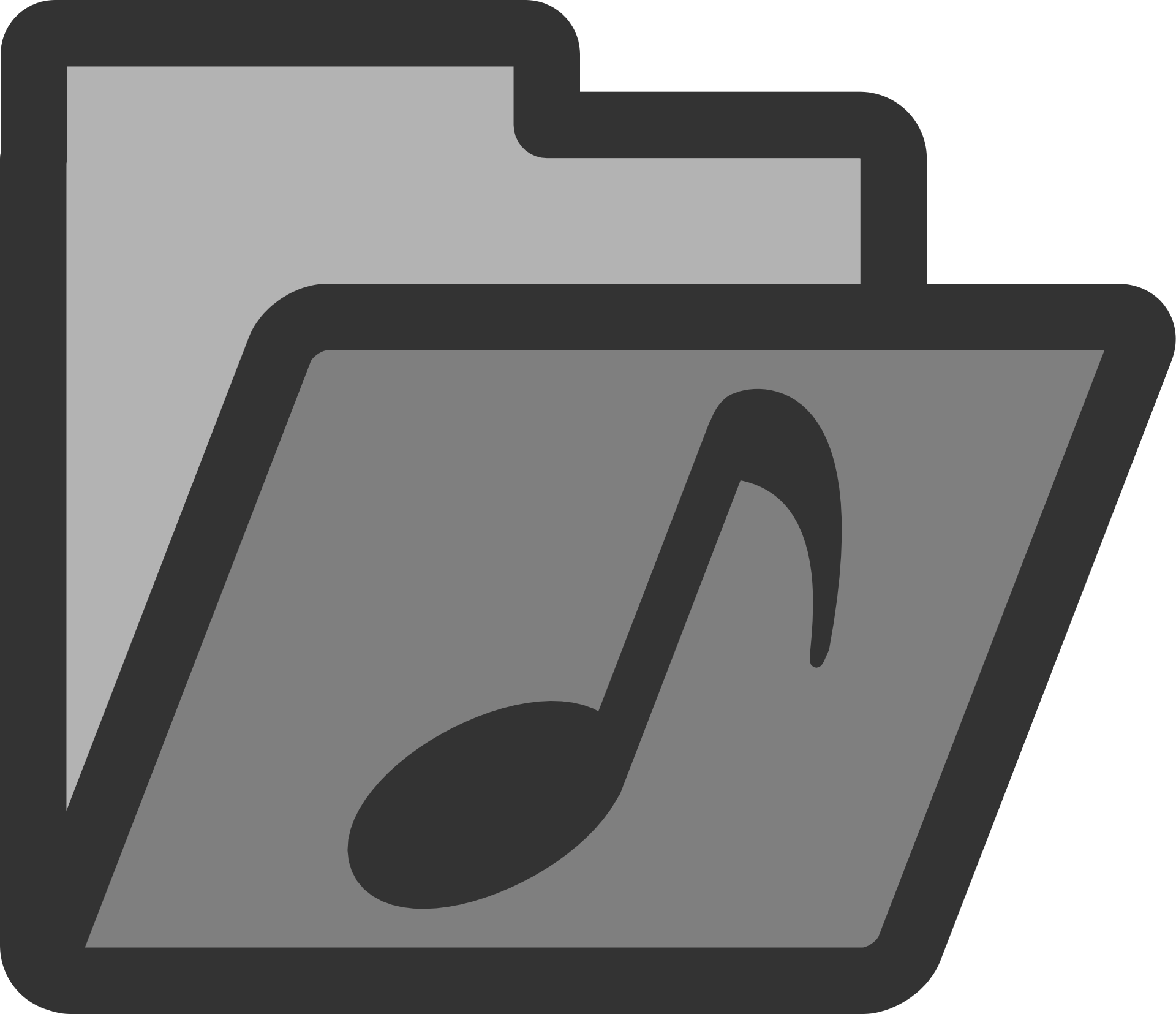 Music folder icon free image