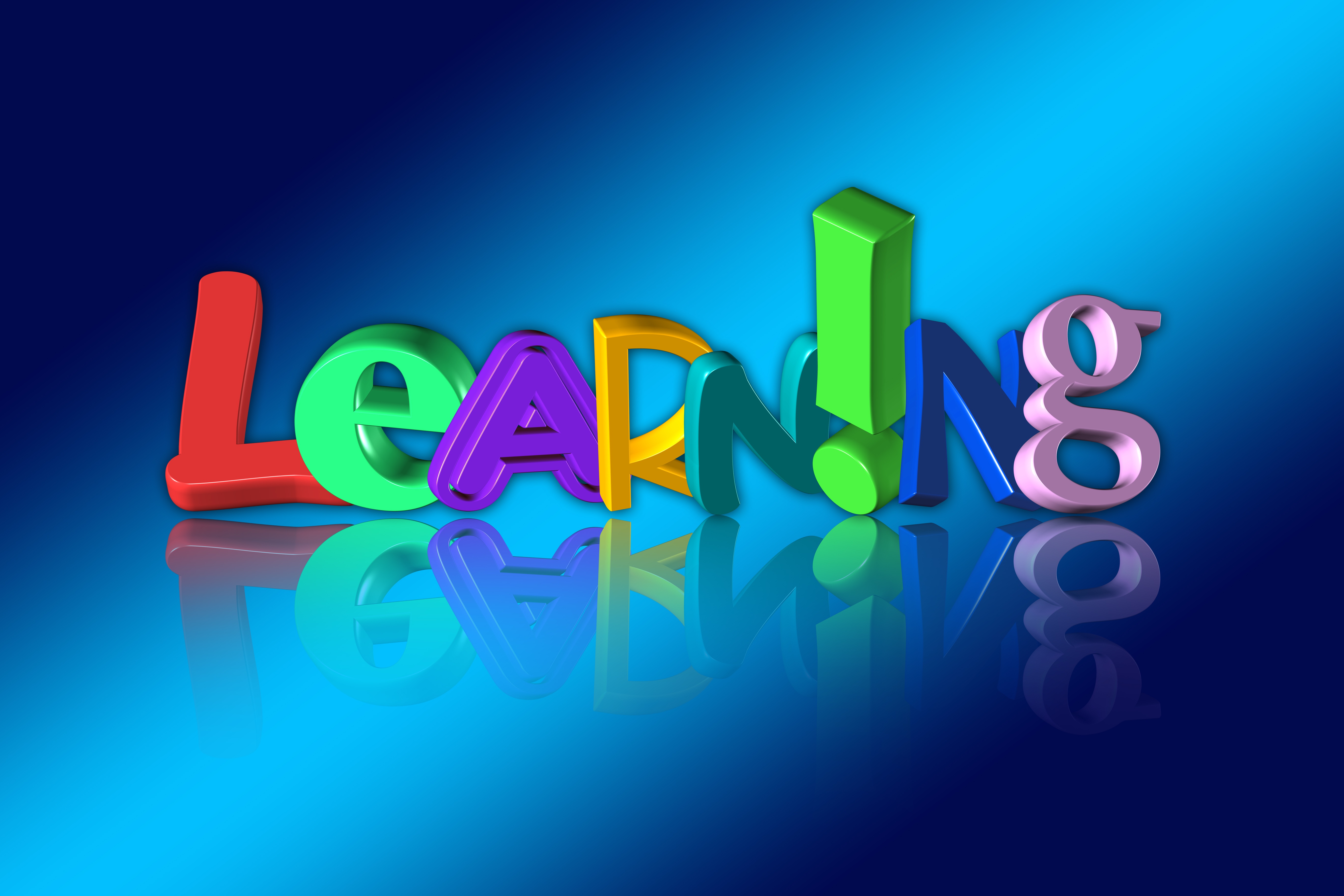 Colorful lettering learning free image download