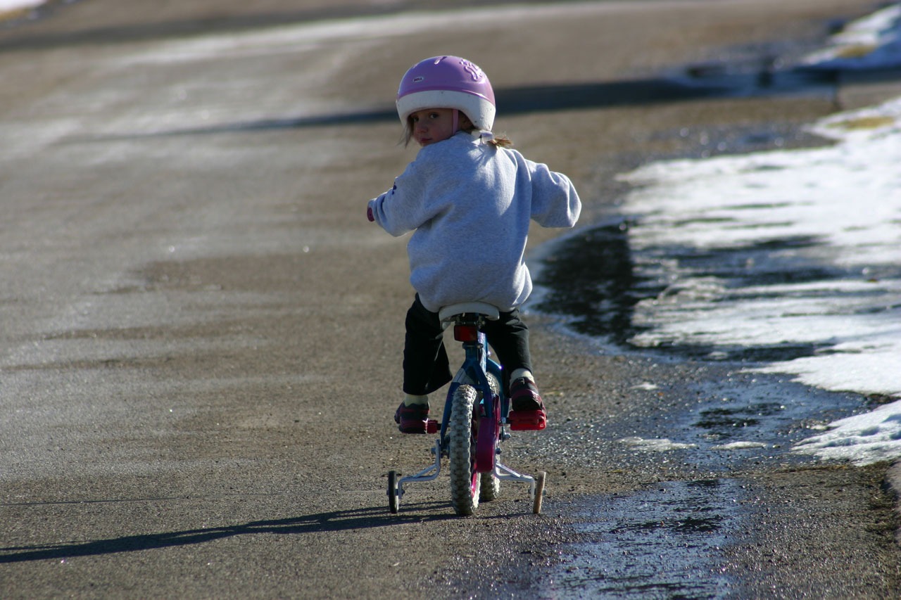 Girl biking free image download