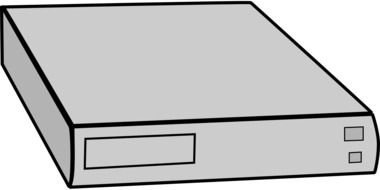 gray small server as a graphic image