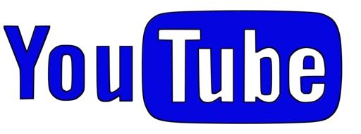 you tube logo in the blue color