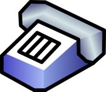 drawing of an office telephone