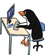 linux administrator animal drawing