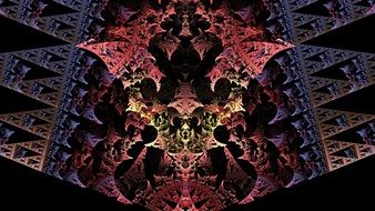 fractal abstraction on a black background