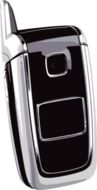 cell phone on a white background