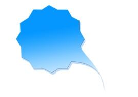 blue discussion comic balloon