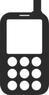 phone icon drawing