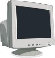 monitor computer screen drawing