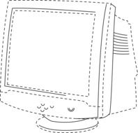 outlined monitor