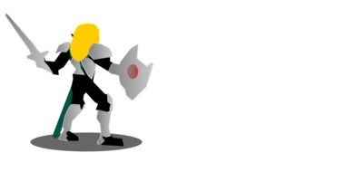 drawn fantastic warrior from a computer game