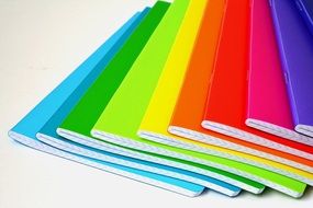 colorful notebooks