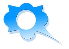 blue bubble discussion window