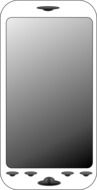 white touchscreen smartphone