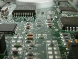 Detailed photo of circuit board