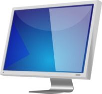 computer monitor blue screen