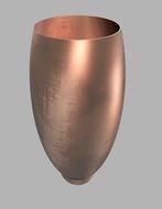 copper vase on a gray background