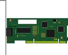 painted green circuit board for computer