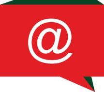 red box with the symbol of email
