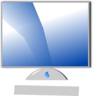 blue screen monitor