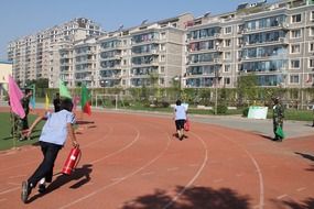 Beijing community fire exercises