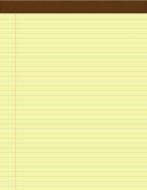 lined yellow paper