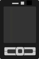 black cellphone drawing