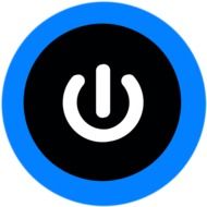 computer power button, symbol
