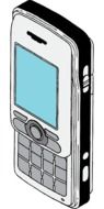 cellphone retro technology mobile phone drawing