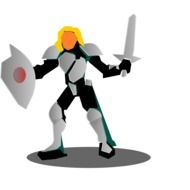 warrior from computer game