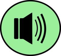 Clipart of speaker button