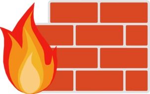 flame near a brick wall in graphic representation