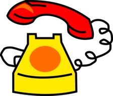communication phone drawing