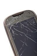 Photo of broken cell phone