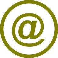 Clipart of email symbol